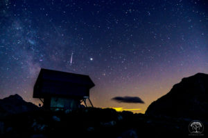 Under the starry sky