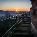 Sunrise at Drachenfels Castle