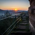 Sunrise at Drachenfels Castle Sunrise at Drachenfels Castle