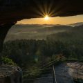 Sunrise at Drachenfels Castle
